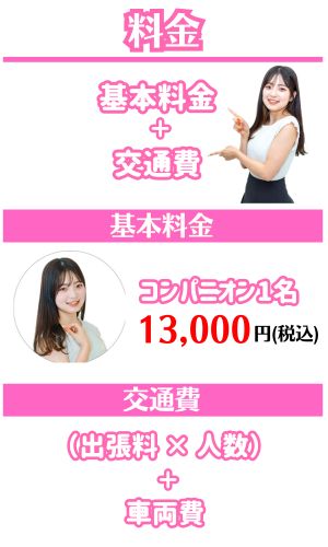 温泉地でのコンパニオン料金