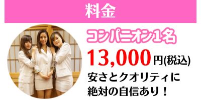 スーツコンパニオンの料金