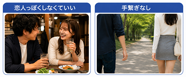 恋人っぽくしなくていい